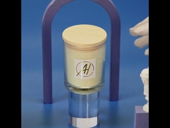 AROMA HOME 프라이빗 라벨 럭셔리 향 유리 캔들 블랙 화이트