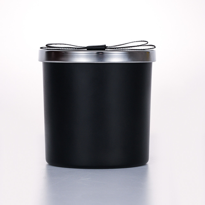 400g 무료샘플 Black Metal Lid 유리병 냄새가 난 캔들 10*10cm