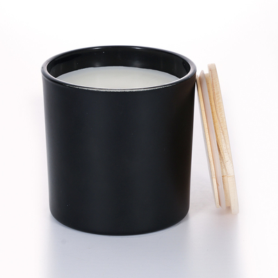 400g 무료샘플 Black Metal Lid 유리병 냄새가 난 캔들 10*10cm