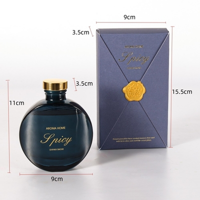 지팡이 선물 상자를 가진 포도 수확 우아한 훈장 유리병 갈대 유포자 100ml