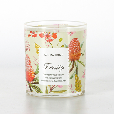 개인 상표 Aromatherapy 유리 호화스러운 간장 냄새가 좋은 초 220G 8x9cm