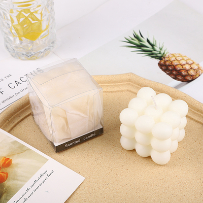 AROMA HOME 큐브 공 모양 마카롱 색상 결혼식을 위한 향이 나는 조각된 양초