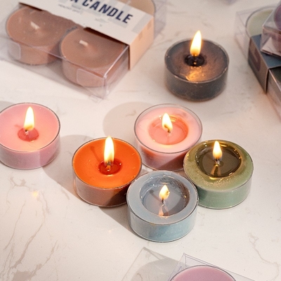 아로마홈 4 PC 팩 아로마테라피 DIY 고급 품질 생강 오렌지 로제 와인 방향 소이 왁스 냄새가 난 녹차 촛불