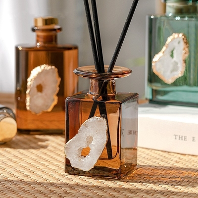 럭셔리 홈 향수 공기 신선기 개인 레이블 유리 병 Reed Diffuser 세트