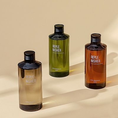 아로마테라피 향수 에센셜 오일 다용량 200ml 리드 디퓨저 재충전