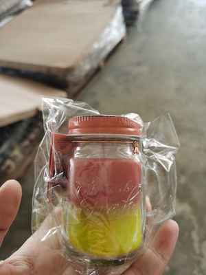 핸들과 아로마홈 소이 왁스 귀여운 메이슨 항아리 맞춘 냄새가 난 캔들